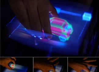 Criado Holograma 3d Que Pode Ser Manipulado com as Mãos