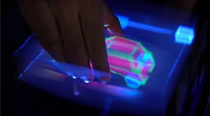 Criado Holograma 3d Que Pode Ser Manipulado com as Mãos