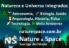 Banner de divulgação do Canal YouTube Nature & Space, com temas sobre Astronomia, Biologia, Tecnologia e Ciência.