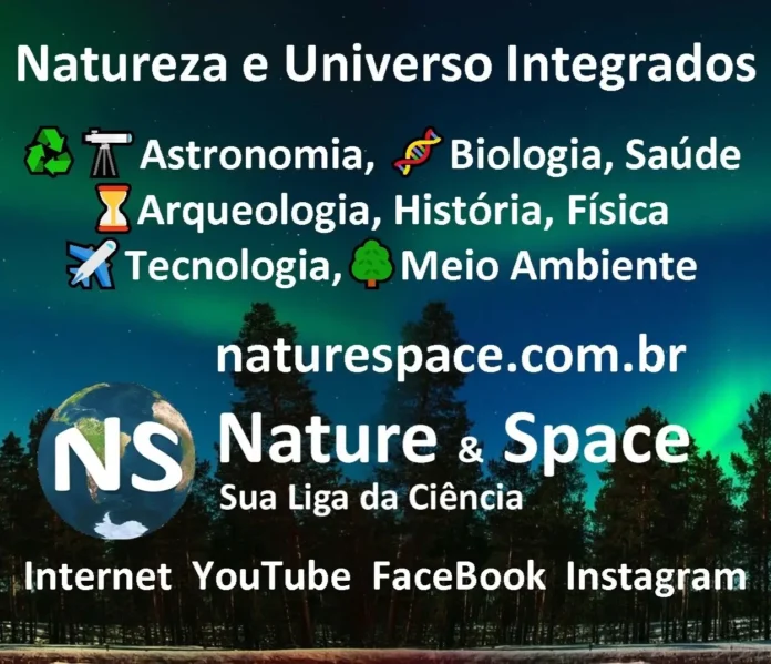 banner divulgação Banner de divulgação do Canal YouTube Nature & Space, com temas sobre Astronomia, Biologia, Tecnologia e Ciência.