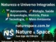 Banner de divulgação do Canal YouTube Nature & Space, com temas sobre Astronomia, Biologia, Tecnologia e Ciência.