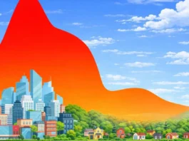 Efeito Escudo Até 18 °C: Como a Vegetação Complexa Melhora Drasticamente o Conforto nas Cidades | Nature & Space Esquema didático de ilha de calor e a influência benéfica de áreas verdes no conforto humano em áreas urbanas